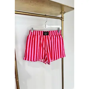 Lulu Mac Boxer Red/Pink Stripe
