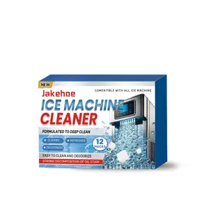 Jakehoe Ice Machine Cleaning Sheet, Easy And Gentle Home Cleaning Descaling Deodorizing Daily Care Ice Machine