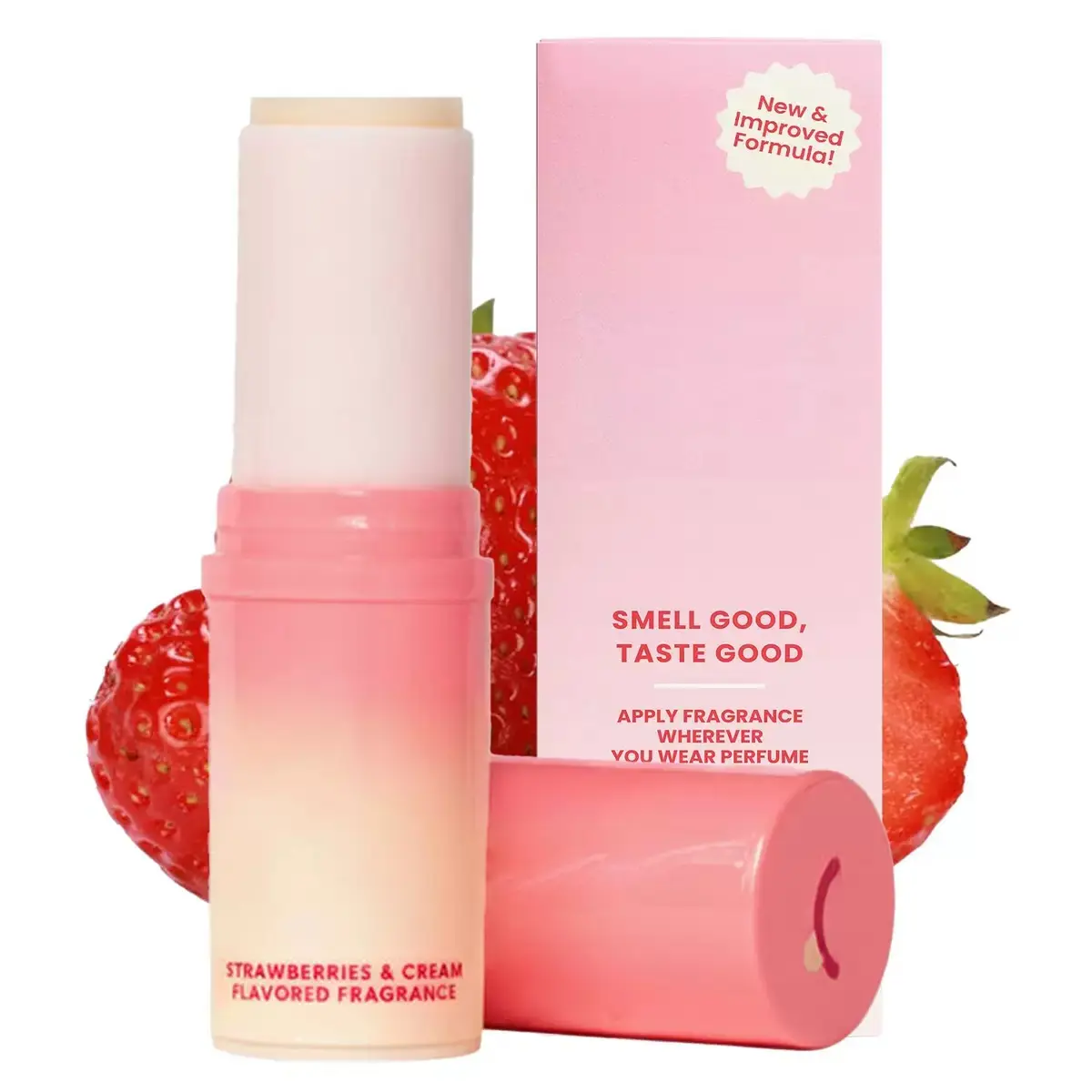 Sweetums Sweet Spot Strawberries & CreamFragrance Roll-On Perfume Vegan Cruelty-Free Eco-Friendly Beeswax Alternative CleanIngredients Floral Fruity Scent