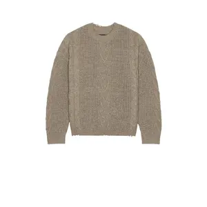 ALLSAINTS Tenter Crew Neck Sweater in Fawn Brown