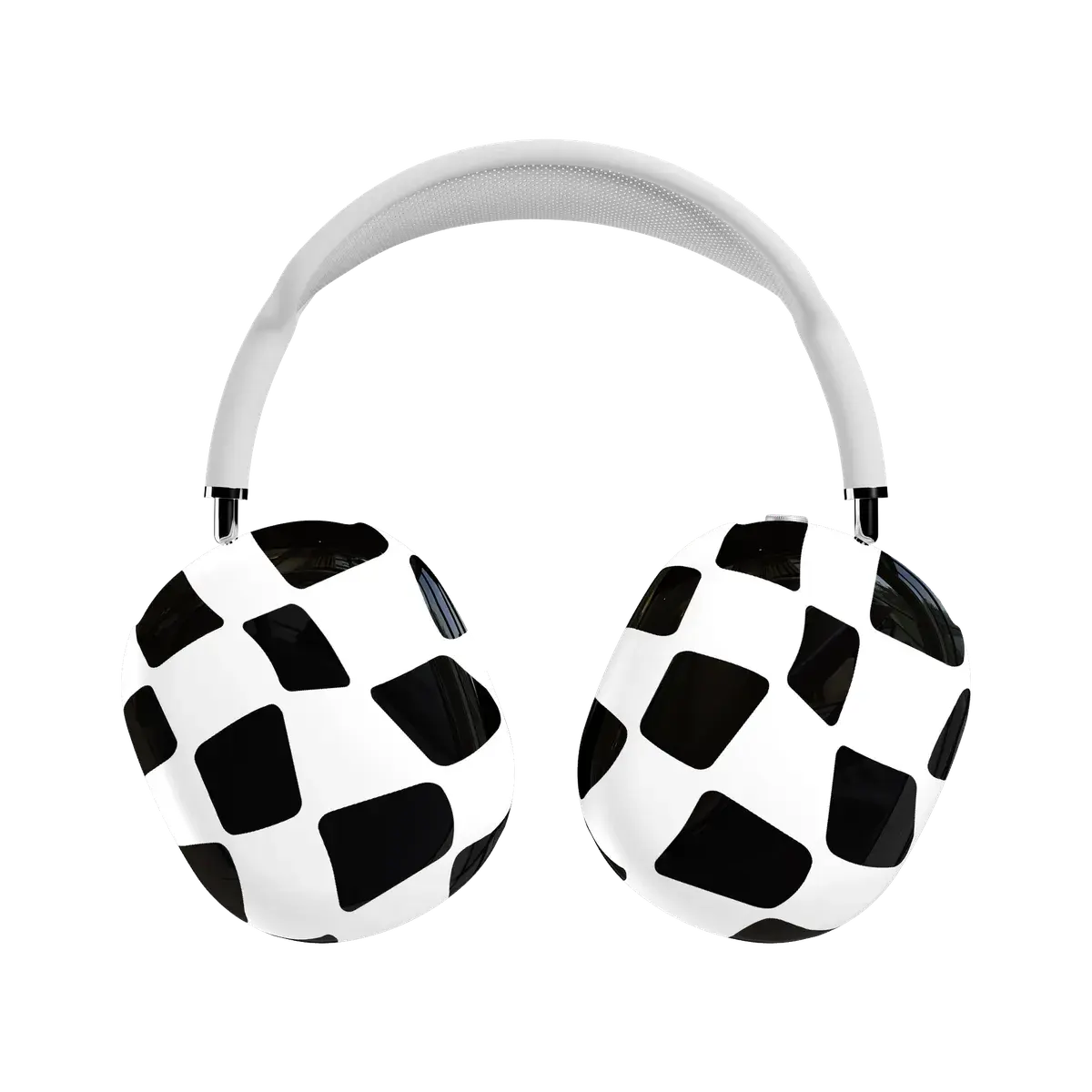 Casely Vintage Retro AirPods Max Headphone Case - PBT Plastic Snap-On Hard Shell Audio Protection Cover, Funky Checkerboard Pattern, High Contrast Design, Precise Charging Openings, Scratch Resistant