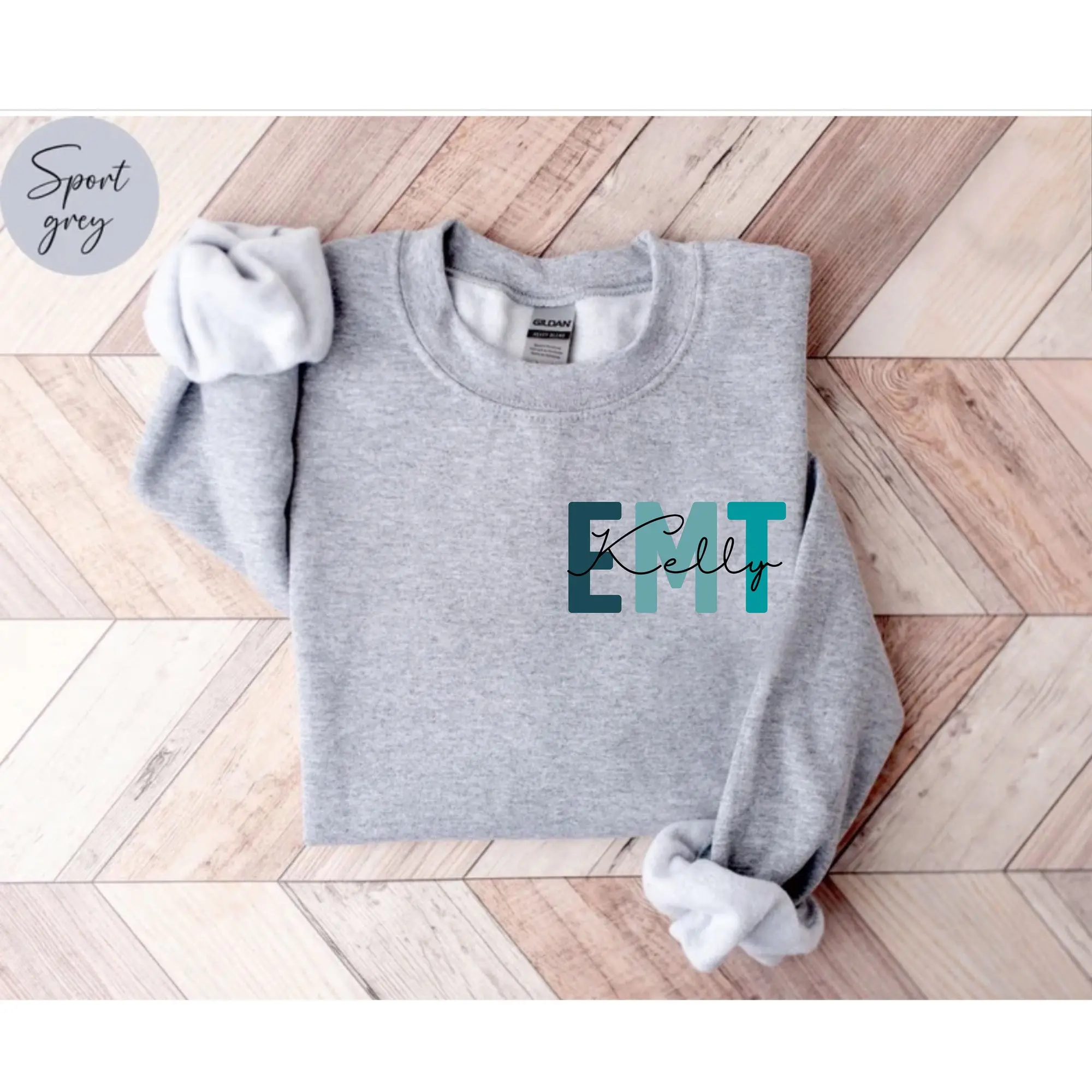 Personalized EMT Nurse Sweatshirt, Custom EMT Nurse Shirt, EMT Nurse Gift, Emergency Medical Technician Crewneck, Paramedic Pullover,Sweater