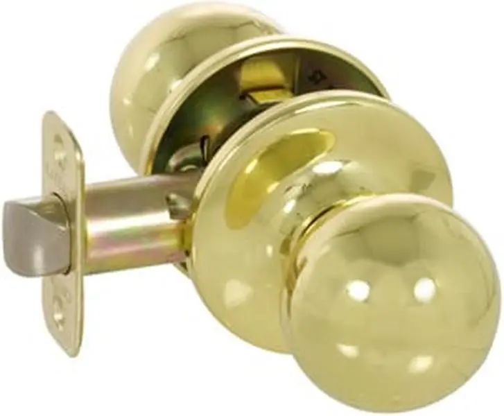 Callan KR1003 Fairfiled Series Grade 3 Keyed Entry Knob Set- Bright Brass
