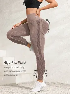 Seamless High Waist Women’s Butt Lift Compression Leggings, Slim Fit Moisture-Wicking Quick-Dry Yoga Pants, Casual Training Tights for Women, High Waisted Leggings
