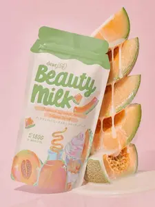 Dear Face Beauty Milk Melon Drink – Collagen, Glutathione & Ceramide Supplement 10 Sachets