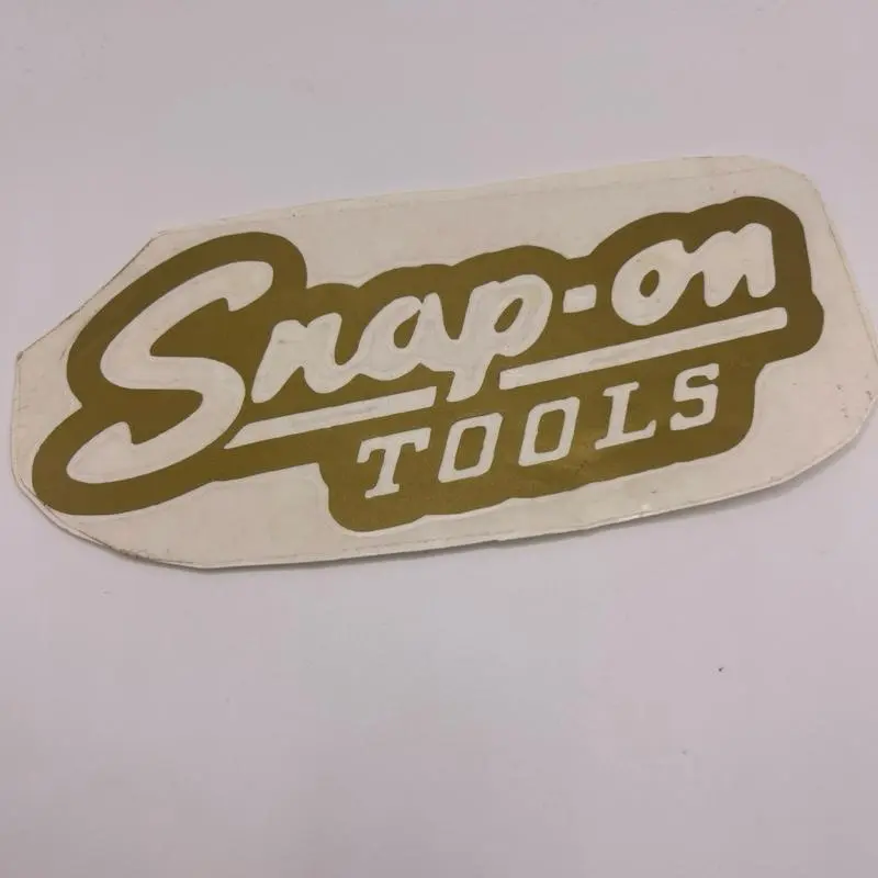 Snap-on Tools Golden Vintage 1950 Logo Sticker New High-Quality Durable Design for Enthusiasts Collectors Classic Look