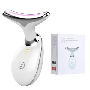 red  light  guasha  LED Facial Massager Neck Skin Beauty Skin Care Tool For Women Home Use rf microneedling