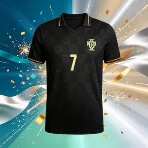 2026 Portugal Home And Away Red Green Black 7# Cristiano Ronaldo Short Sleeve Soccer Jersey Fans Version