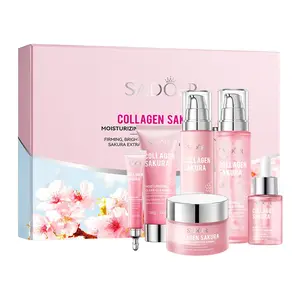 Sakura Collagen 6-Piece Hydrating Set | Deep Moisturizing & Skin Plumping Moisturizer Kit