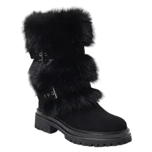 Women's Winter Boots with Luxurious Faux Fur Lining Durable Sole for Ultimate Comfort Style Casual Footwear for Winter Outings