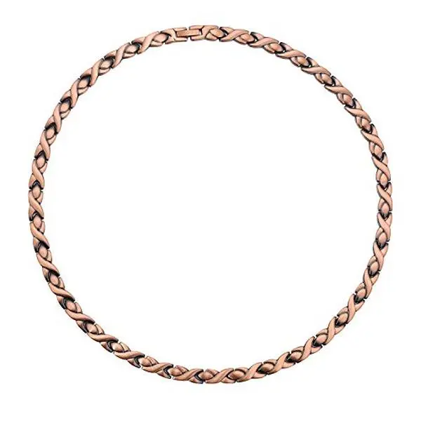 Pure Copper Magnetic Necklace for Women Men Adjustable Copper Chain Necklace Handmade Wellness Jewelry