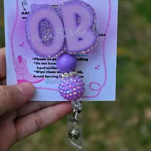 Ob tech/nurse badge reel