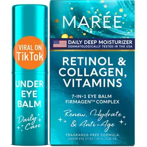 Under Eye Balm Stick MAREE with Retinol & Ceramide Complex - Daily Anti Aging Facial Moisturizer & Under Eye Balm for Dark Circles Comfort