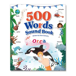 Timetome English Interactive Educational Toy for Kids 1–6, Sound Book for Early Language Learning, Interactive Educational Toy with 500 Words & 22 Themes, Perfect Gift Idea for Toddlers