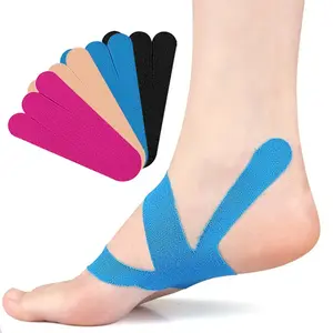 10Pcs/Set Kinesiology Tape for Foot Arches Plantar Fasciitis Foot Arch Pain Relief Running Athletic Tape, Breathable Sports Tape, Durable Tape for Sports Foot Injury Support Long-Lasting Support