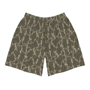 Bottomland Camo Shorts for Men, Vintage Hunting Camouflage Gym & Running Shorts, Breathable Double-Layer with Zip Pockets, Regular Fit Casual Streetwear, Summer Outdoor Daily Wear Gift for Him