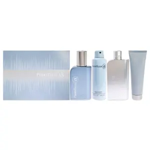 Perry Ellis 18 by Perry Ellis for Men - 4 Pc Gift Set 3.4oz EDT Spray, 7.5ml EDT Spray, 6.8oz Body Spray, 3oz Hair and Body Wash