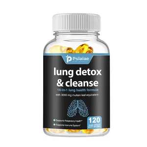 Lung Detox & Cleanse | Mullein Leaf Capsules | 15-In-1 Lung Health Formula for Respiratory, Immune & Purification Support | 10:1 Mullein Leaf Extract (3000mg Equivalent) | 30/60/120 capsules