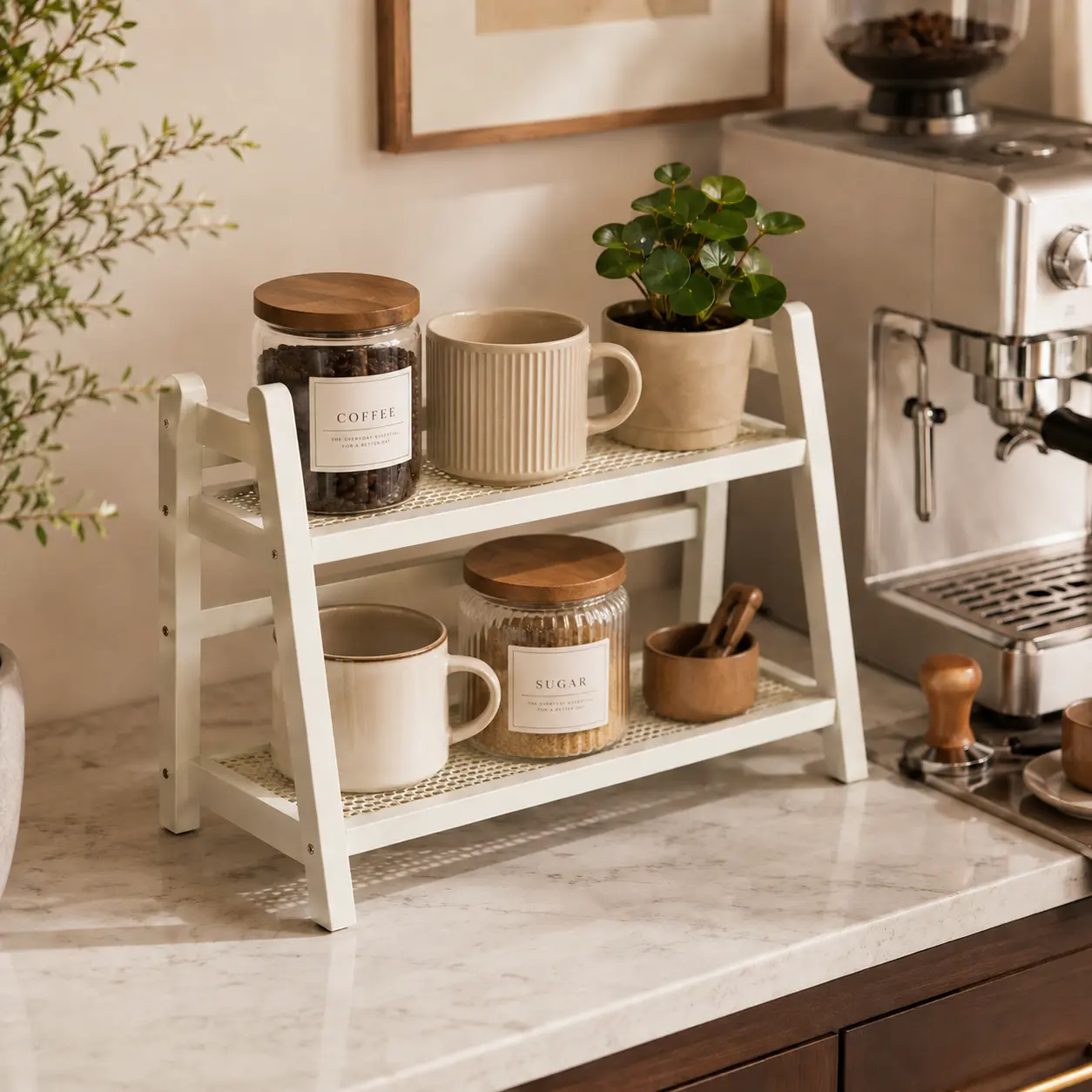 Multi-Tier Countertop Storage Shelf Organizer Multi-Tier Countertop Storage Shelf Organizer