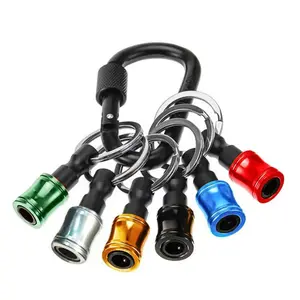 6 Pcs Quick Release Drill Bit Holder Keychains 6 Pcs Quick Release Drill Bit Holder Keychains