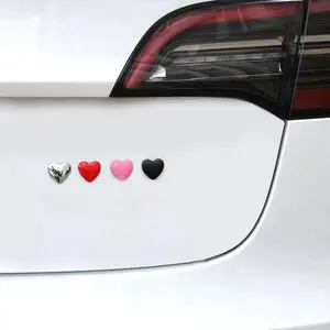 Heart Shaped Design Car Sticker, Bumper Sticker, 1 Count Durable Car Exterior Decorative Sticker, Universal Car Decals for Car, Motorcycle, Truck, SUV, RV, Decals Stickers, Automotive, Decoration, Sticker for Cars