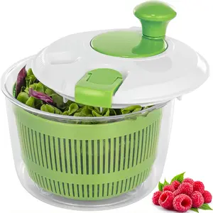 Large Salad Spinner,  1 Count Vegetable & Fruit Salad Washing Bowl with Strainer, Spinach Drainer, Quick Prep Spinner for Salad Greens, Lettuce, Fruits & Vegetables