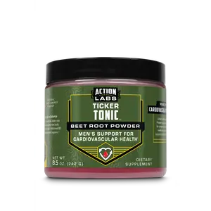 ACTION LABS Ticker Tonic - Beet Root Powder, Herbal Nutritional Supplement for Health & Wellness Support