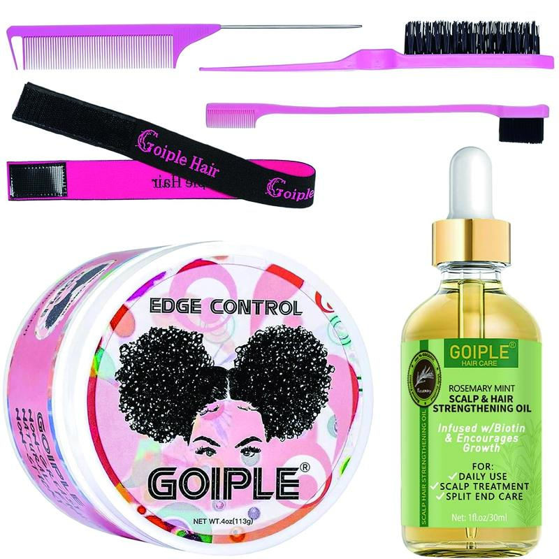 Edge Control Wax with Rosemary Oil - Strong Hold, No Flaking, Non-Greasy Gel , Hair Growth, Edge Brush Defining Styling Cream