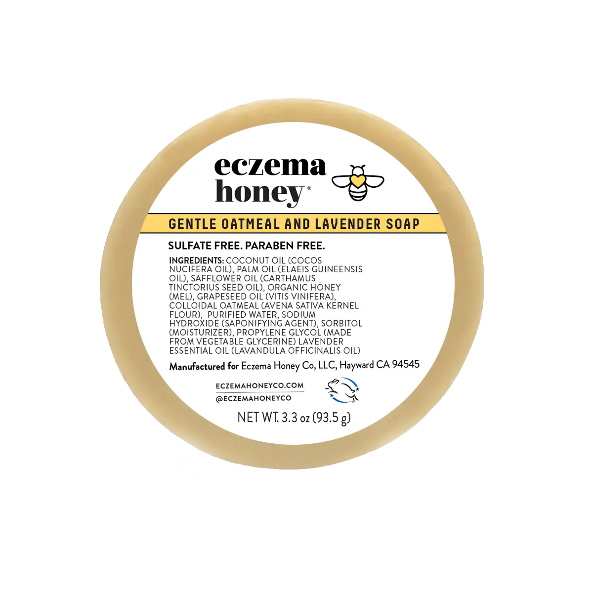 Eczema Honey Gentle Oatmeal and Lavender Soap Eczema Honey Gentle Oatmeal and Lavender Soap
