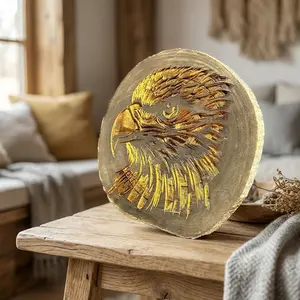 Stained and Engraved Eagle