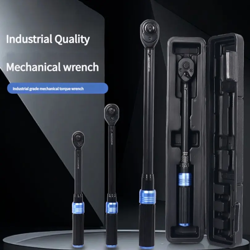 High Precision Adjustable Torque Wrench Set, 5-220nm, 1/4", 3/8", 1/2" Drive, Non-Slip Bicycle Repair Tool Gift for Husband, Adjustable Ratchet Wrench, Ratchet Combination Wrenches, Adjustable Wrench Sets