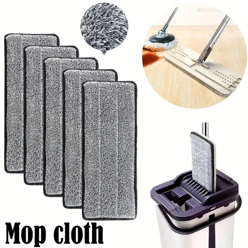 3pcs Microfiber Mop Pad Replacement Microfiber Washable Spray Mop Dust Mop Household Mop Head Cleaning pad grey color Spin Mop Pads Microfiber Mop Refills