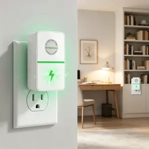 Plug-In Power Box with US Plug 2026 Updated Design, Compatible with 90–250V Input Range