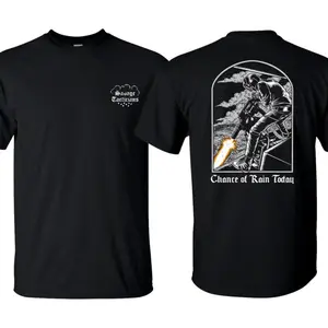 Chance of Rain Shirt Unisex Short Sleeve, Casual 100% Cotton, Army Military Menswear, Gun Shirt Tactical Gear, Good Graphic Shirt, Made In USA.