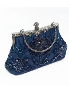 Evening Clutch,Floral Sequins, Elegant Vintage Style,Rose Embroidered Beaded Handbag, 1920s Vintage Elegant Evening Bag,Elegant Clutch Bag,Christmas Gift Essentials,Valentine's Day Gifts for Her,New Year gift for ladies, Wedding dresses bag, Elegant Purse