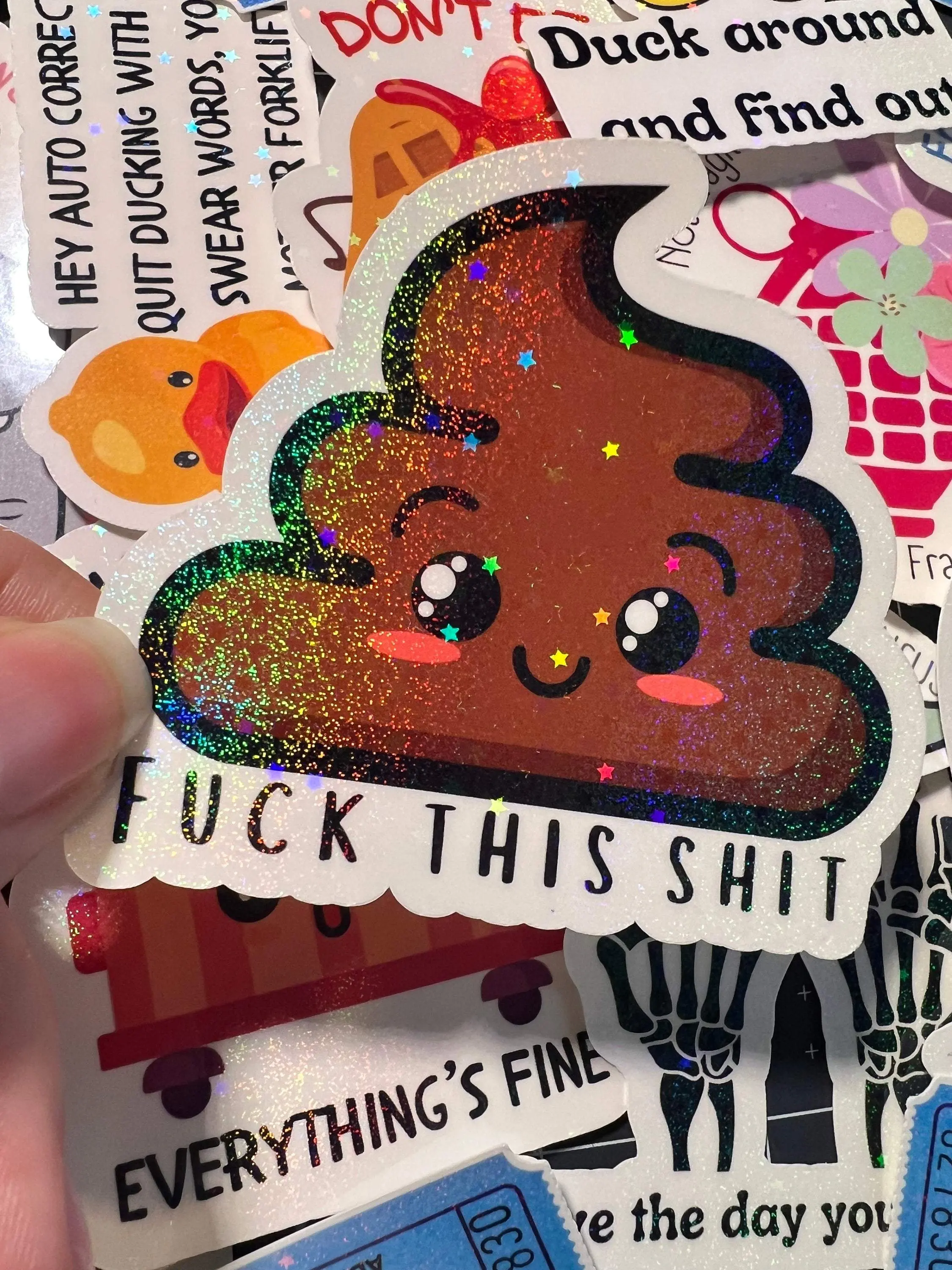Adult Humor Stickers - Cursing Stickers for Adults - 15 Pack