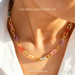 Summer Lucky Accessories Everyone Loves Colorful Necklace  | Dopamine Energy | Bead Design | Perfect Choice for Layering in Summer