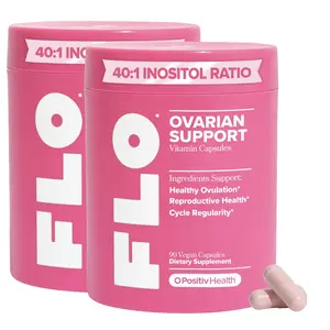 Hormone Balance & Cycle Support Vitamins by FLO: Supplement for Women with Myo-Inositol & D-Chiro-Inositol (40:1 Ratio), DIM, and Folic Acid