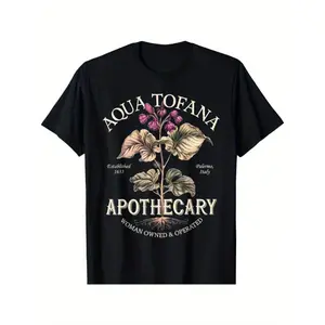 [Gentle] Aqua Tofana Vintage Design Men's 100% Cotton T-Shirt