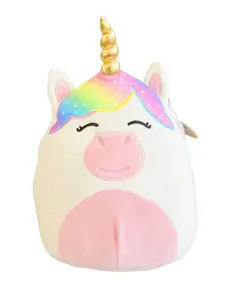 14 inch Unicorn Plush Toy – Soft Rainbow Unicorn Stuffed Animal Pillow for Kids Girls, Cute Kawaii Squishy Hugging Plushie, Birthday Gift, Christmas Gift, Holiday Present, Room Decor, Bedtime Companion, Collectible Stuffed Doll