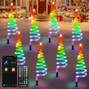 Smart Christmas Tree Path Finder Stake Lights Sets of 8