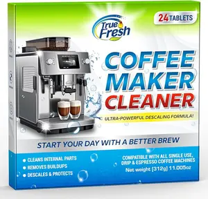 True Fresh Coffee Maker Descaler Cleaner Tablets 24-Pack for All Coffee Makers - Household True Fresh Coffee Maker Descaler Cleaner Tablets 24-Pack for All Coffee Makers - Household