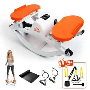 IWVE Indoor Fitness Equipment Set - Side to Side Stepper and Suspension Training Strap