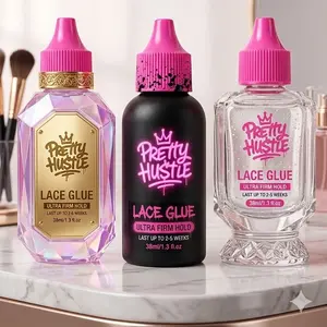 Pretty Hustle MeltLock Waterproof Lace Glue for Ultra Firm Hold Lasting Up to 2-5 Weeks