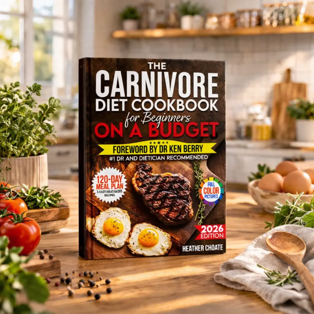 "The Carnivore Diet Cookbook for Beginners on a Budget: $7/Day 120-Day Meal Plan, Smart Shopping & Easy Meat-Based Recipes "