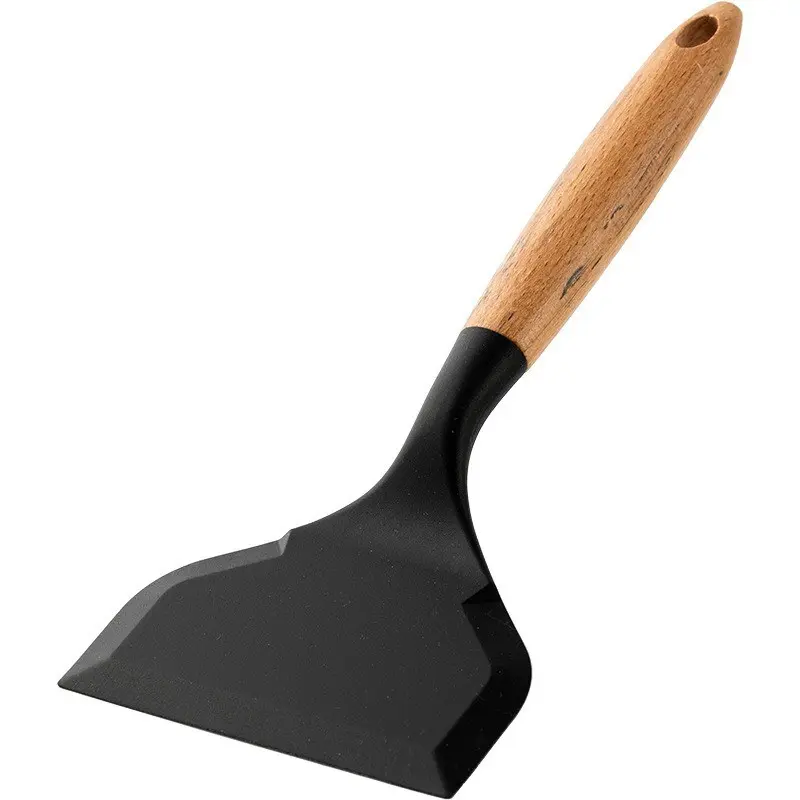 Food Grade Silicone Cooking Utensils Tamagoyaki Spatula Beef Meat Egg Kitchen Spatula Pizza Shovel Multifunctional Kitchen Tools Kitchenware Heat Resistant Spatula