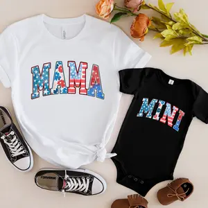 American Mama and Mini 4th of July Matching Shirts, Mommy and Me Outfits, Patriotic Family Tees, Independence Day T-Shirts