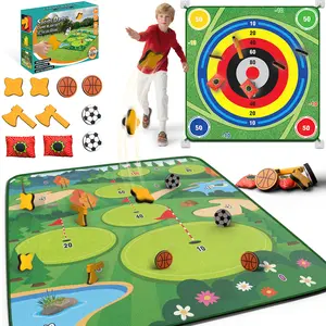 Dart Throwing Set, Double-Sided 2-in-1 Target Mat, Suitable for Indoor and Outdoor Use. A fun competitive game for the whole family, making it an ideal gift for kids and adults during Christmas.