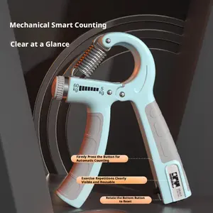 Outdoor camping fitness indoor leisure and entertainment counting grip strength trainer arm exerciser hand strength men's workout adjustable finger grip strengthener to increase wrist strength and build muscle