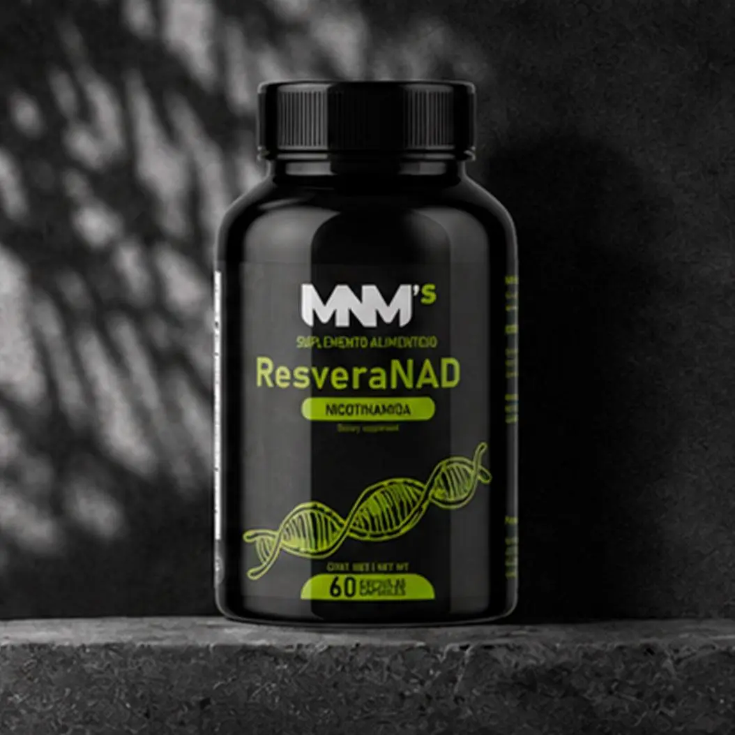 MNM's ResveraNAD Nicotinamide (Vitamin B3) & Resveratrol Dietary Supplement | Cellular Wellness & Metabolic Energy Support | 60 Capsules
